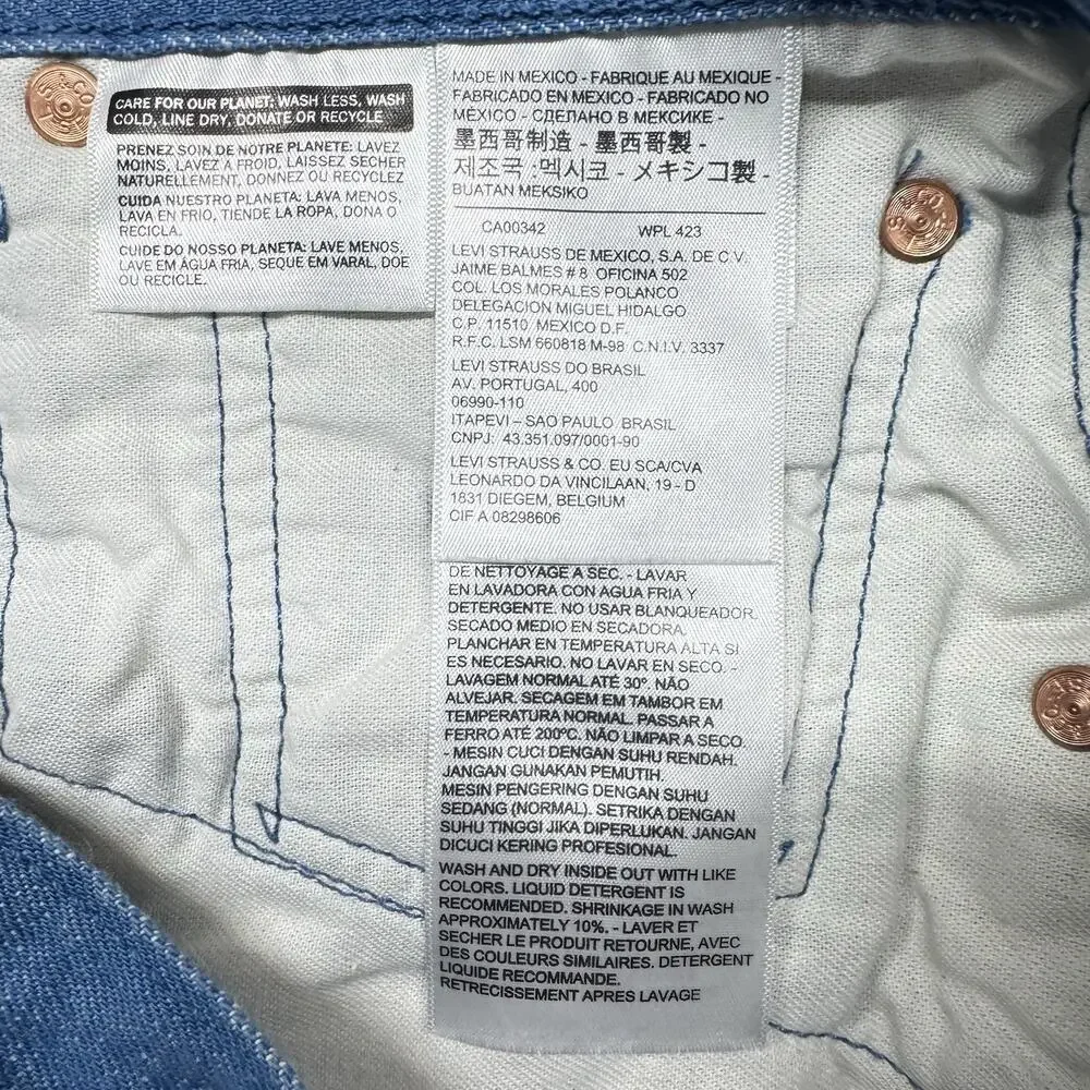 VTG Levi’s Rare Tag Misprint White Oak Series Denim Collector 1032 Made In Mexic